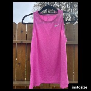 Pink Nike tank top size medium